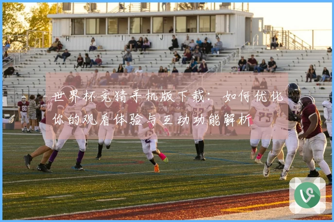 世界杯竞猜手机版下载：如何优化你的观看体验与互动功能解析